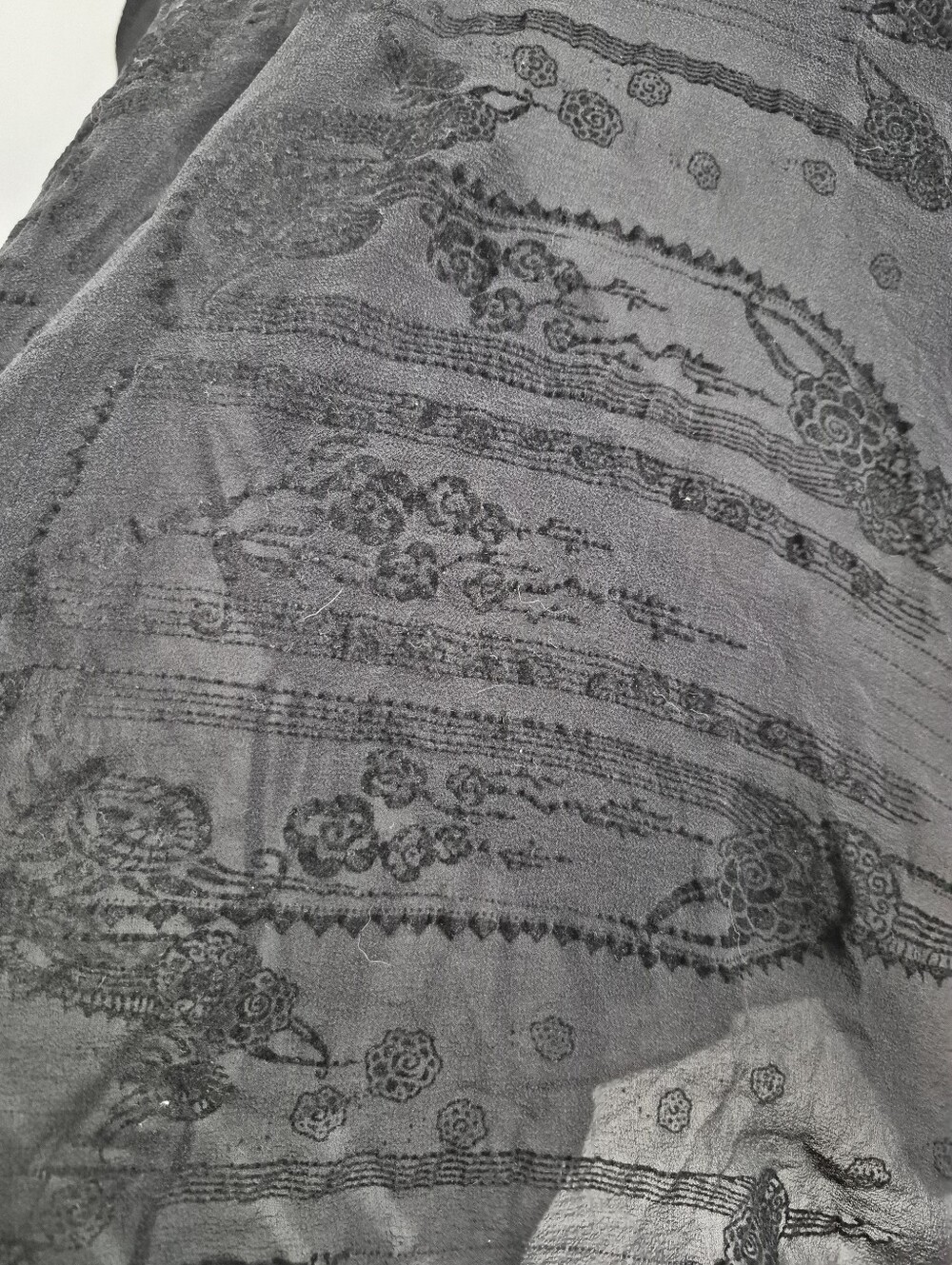 Citron 100% Silk Embossed Textured Open Cardigan Top Topper Size 1X READ - Picture 6 of 6